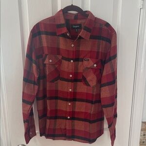 Brixton Red and Black Checkered Shirt